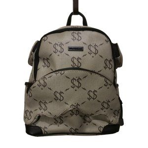 NEW- Sprayground Double Money Savage Mini Backpack in Grey & Black